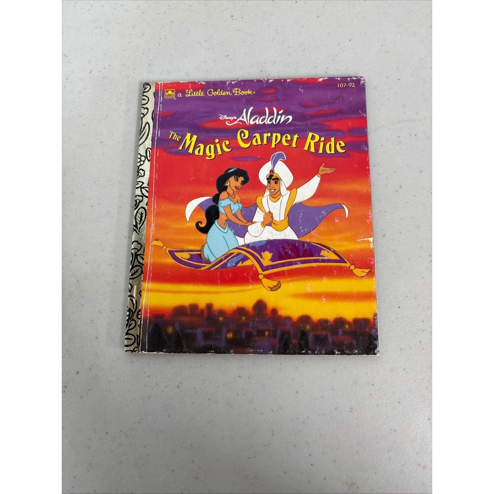 Disney Aladdin The Magic Carpet Ride Little Golden Book‎ 107-92 Vintage 1990s